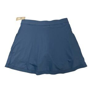 Peter Millar Skort Womens L Slate Blue Carner Golf Tennis Skirt UPF 50 Athletic